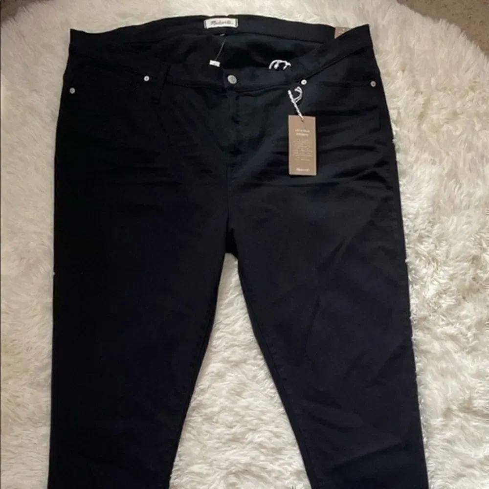 BNWT Women’s Black Madewell high rise Tencel pants size 37 Tall